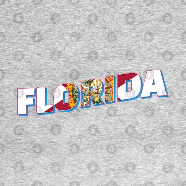 Florida vintage style retro souvenir by DesignerPropo